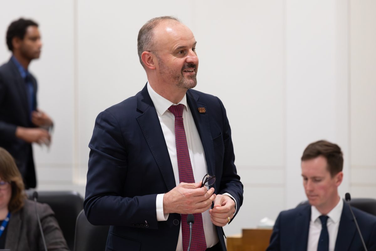 Chief Minister Andrew Barr, MLA.