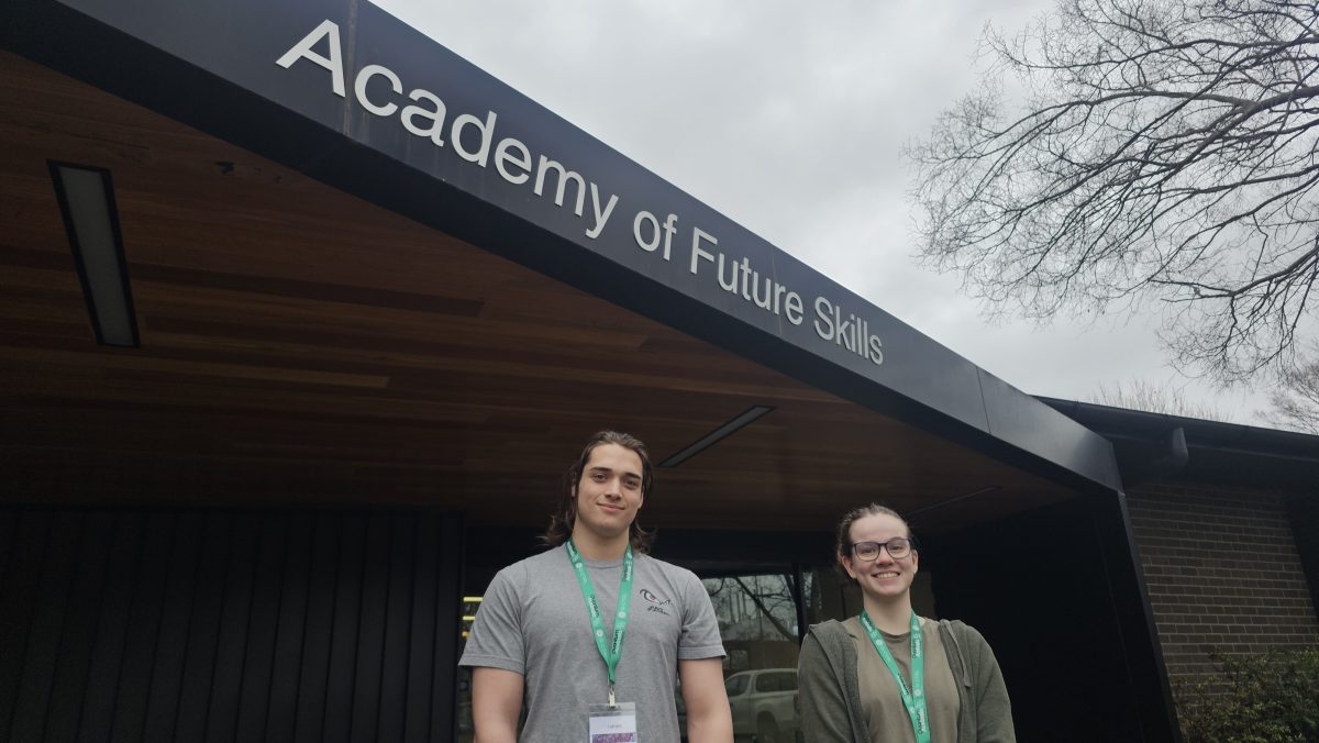 James Barraclough and Lily O'Toole from Erindale College
