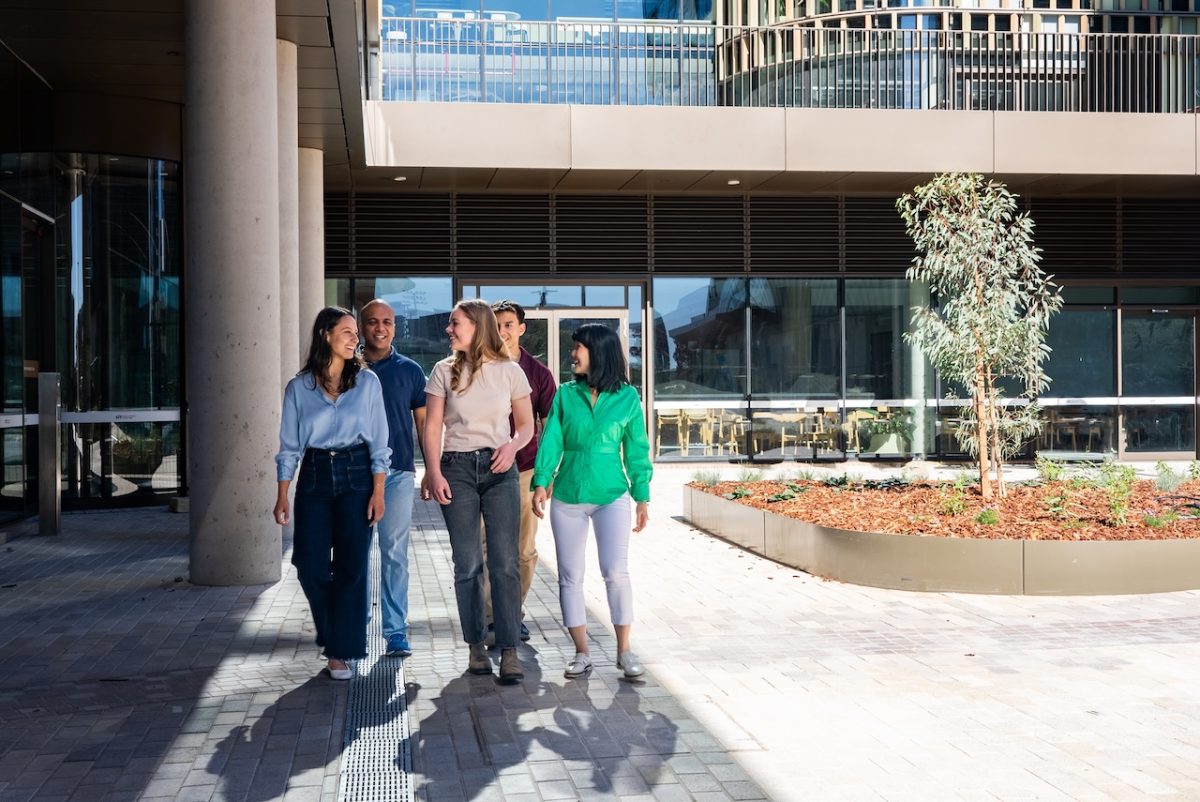 Students at the new CIT campus