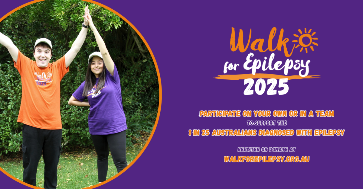 Walk for Epilepsy 2025 event poster