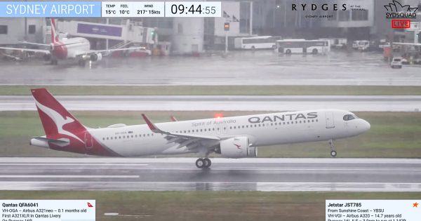 First Qantas Airbus A321XLR arrives in Sydney after marathon delivery flight