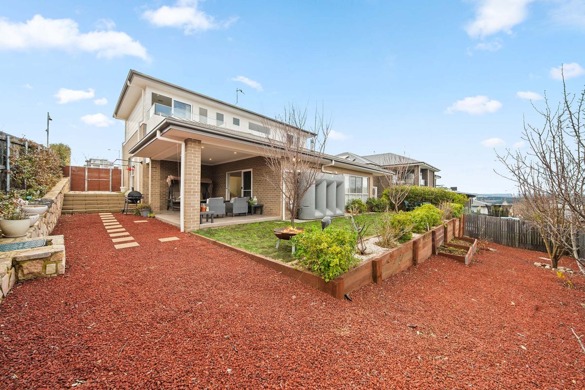 home exterior from garden 