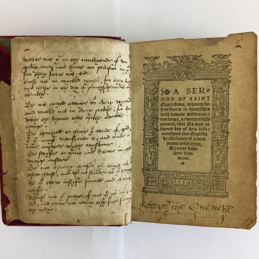 Old handwritings in a book