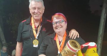 Why Wanniassa's Haunted House couple is flying across the outback with a giant golden leg