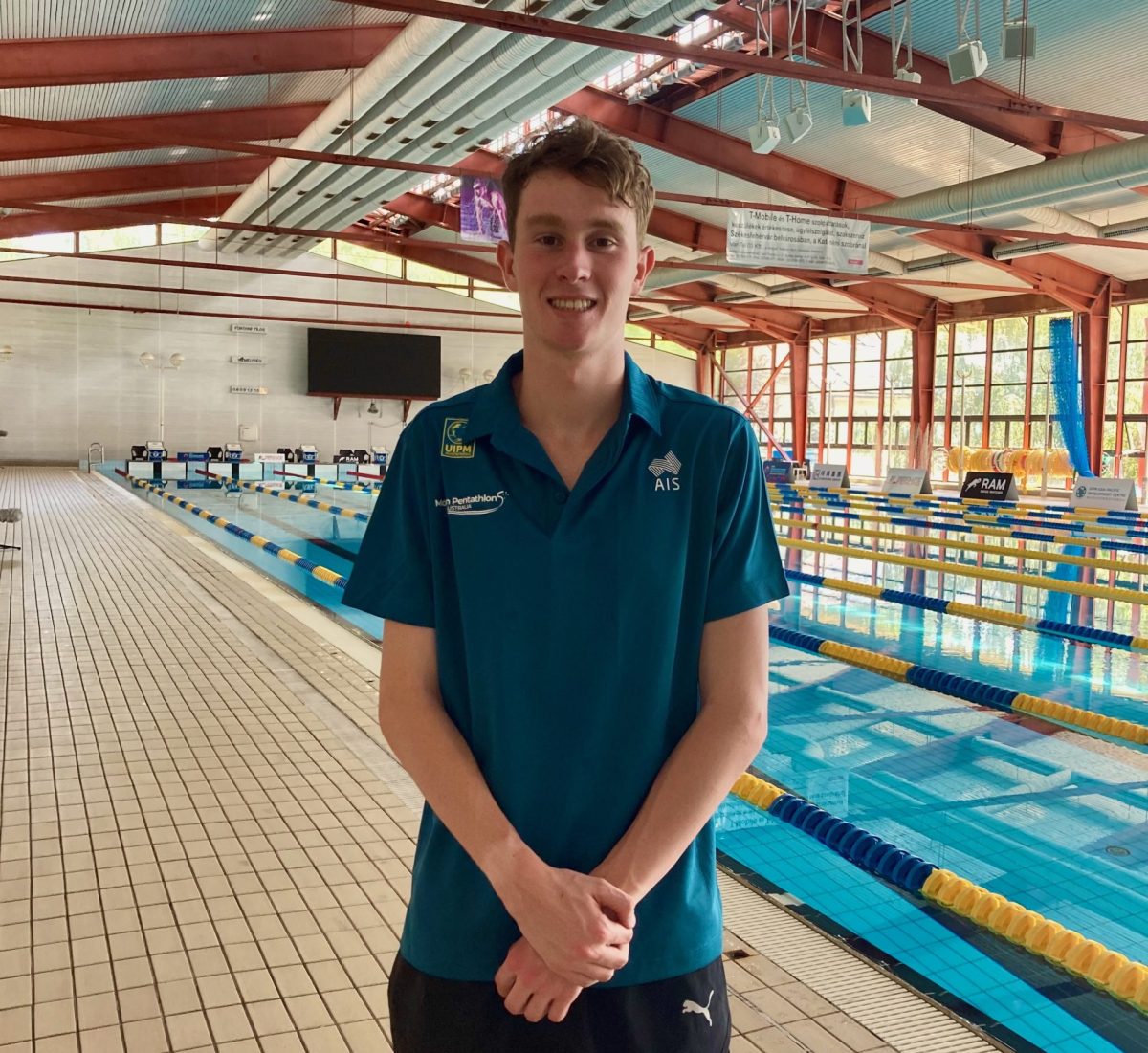 Nick Odgers trained as a swimmer with Woden Valley Swim Club before taking up the sport of modern pentathlon. Photo: Supplied.