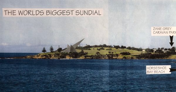 Bermagui's brush with the world's largest sundial