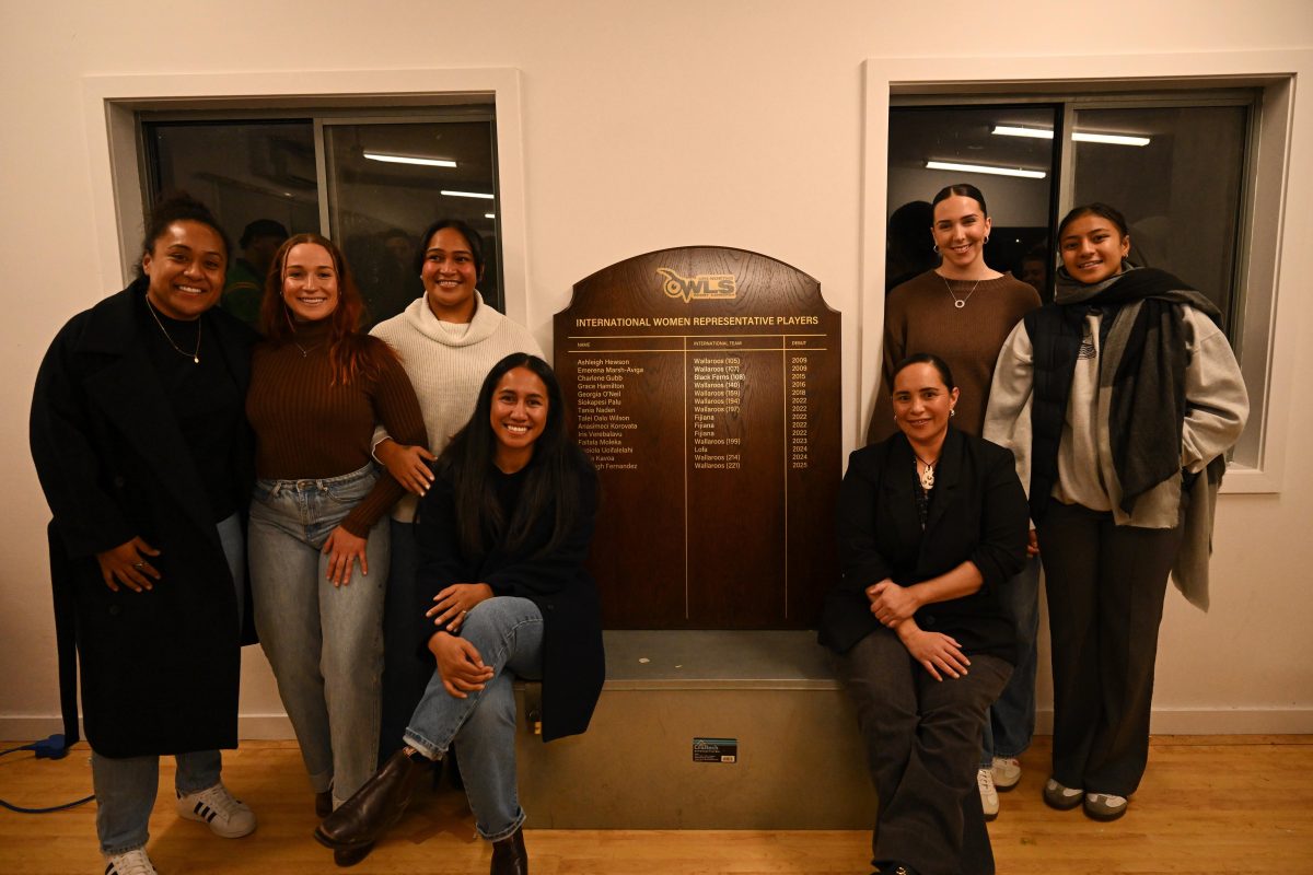 From left to right: Lydia Kavoa, Georgia O’Neill, Iris Verebalavu, Tania Naden, Emerena Marsh-Aviga, Ash Fernandez, and Faitala Moleka. Photo: Supplied.