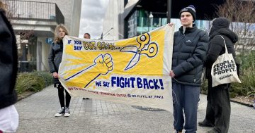 ANU should be funded more like a public high school, protesters argue