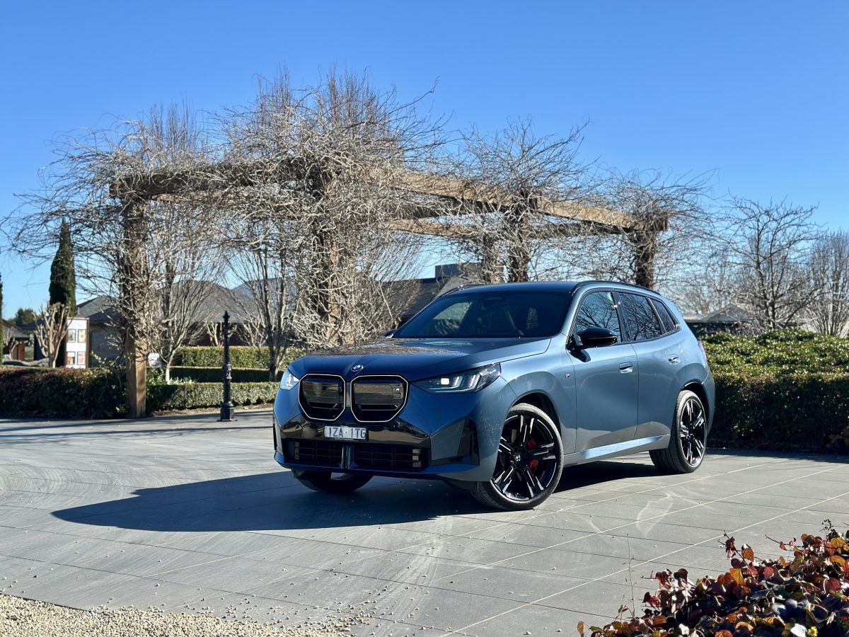 The 2025 BMW X3 M50 posing outside Pialligo Estate