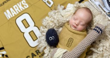 Meet the newest, tiniest fan cheering on the Canberra Brave