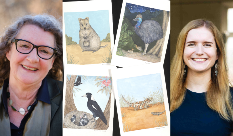 Stephanie Owen Reeder and Ingrid Bartkowiak along with illustrations of native Australian animals. 