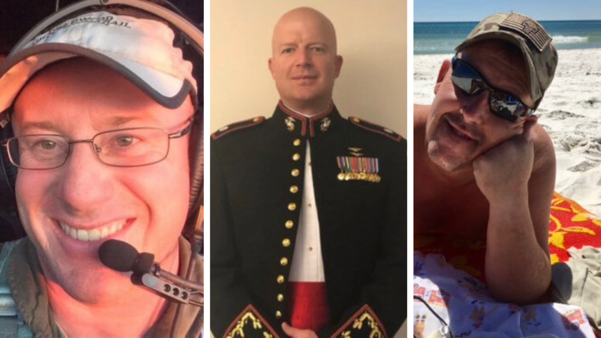 portraits of three men