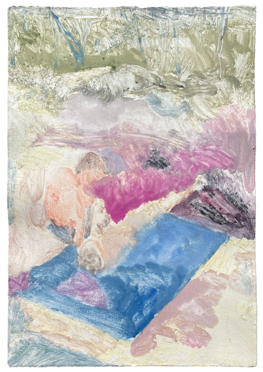Polychrome landscape-like scene