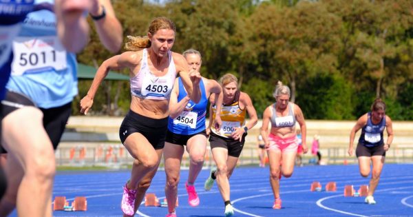 They're off and running to the massive Masters Games returning to Canberra after 22 years