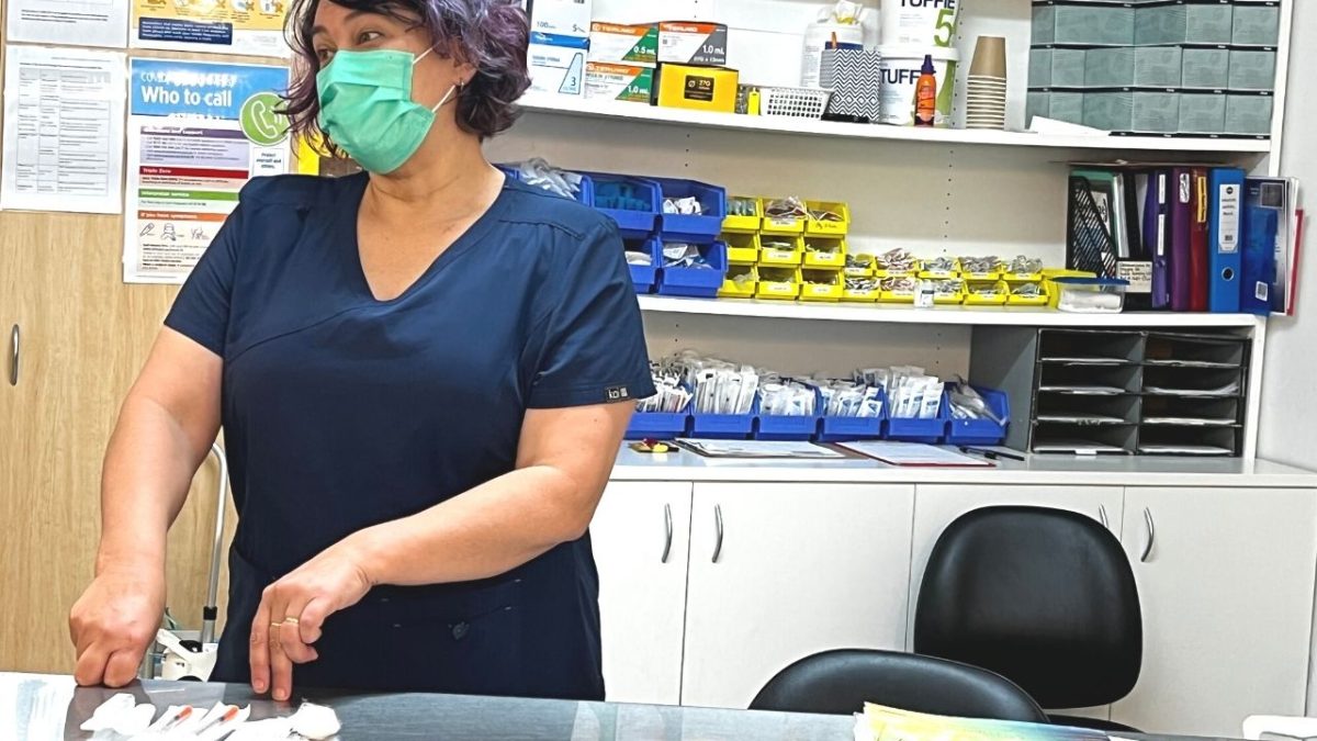 nurse at medically supervised injecting centre