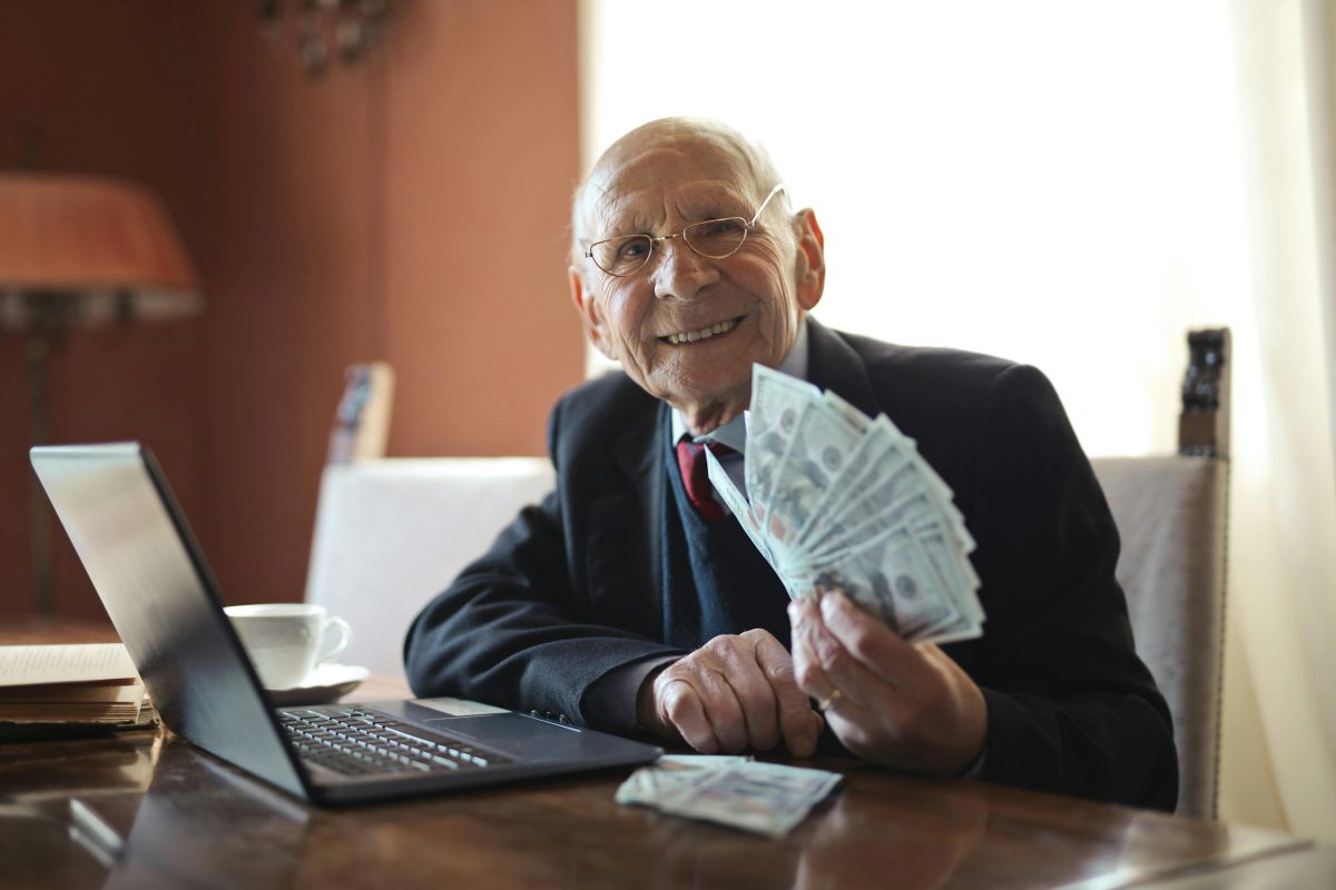Old guy with cash