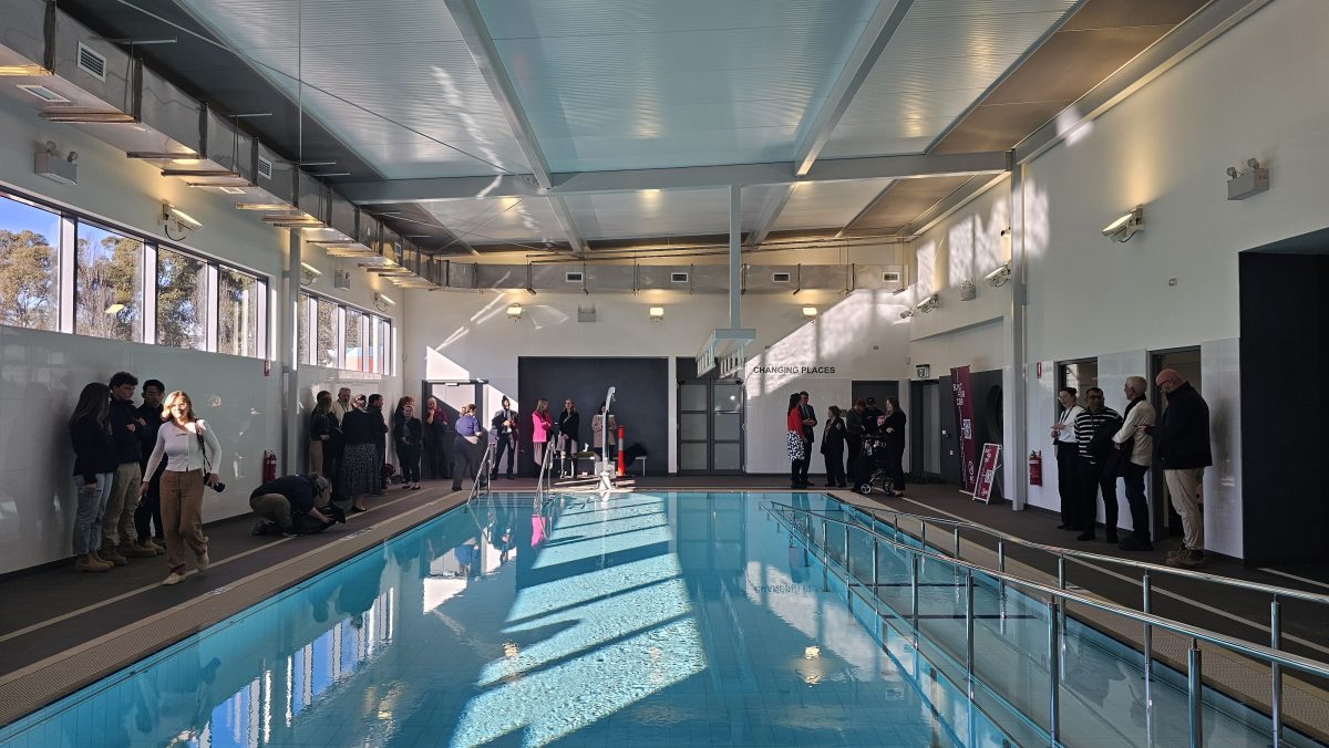 Tuggeranongs new hydrotherapy pool