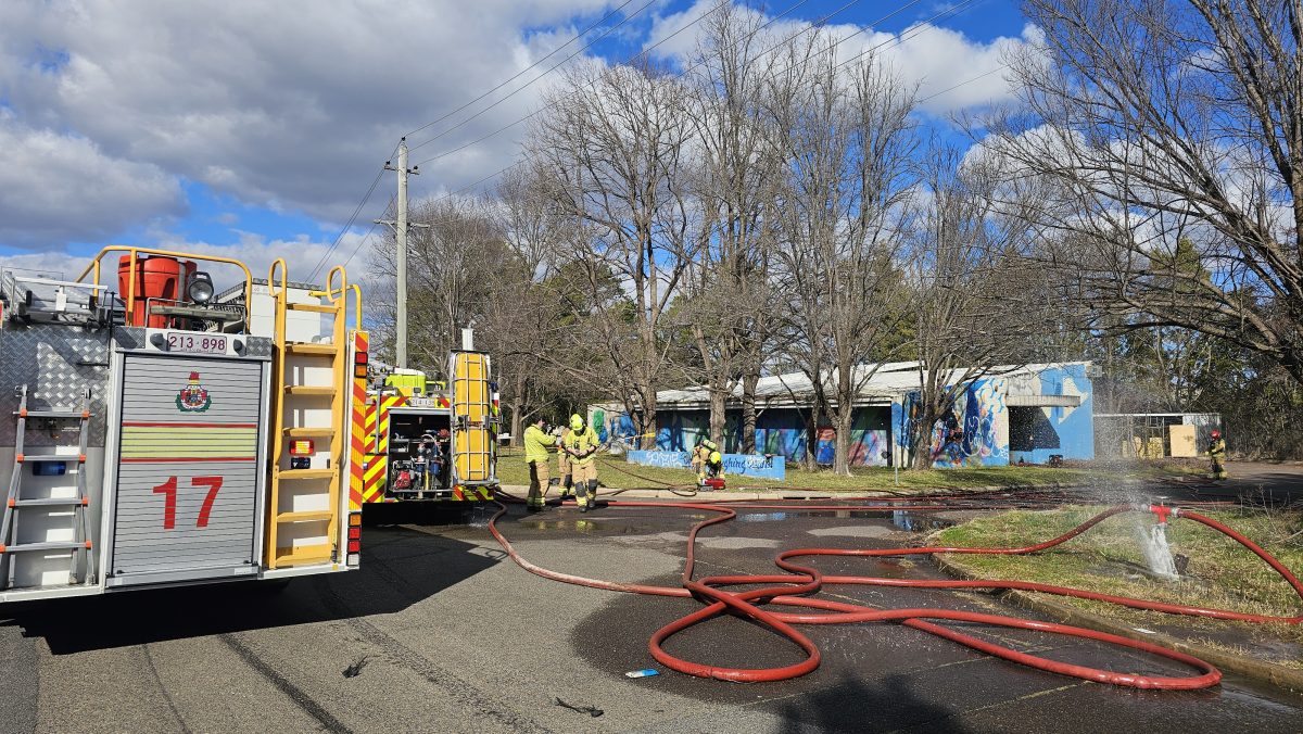 Fire fighters attend fire in Kingston