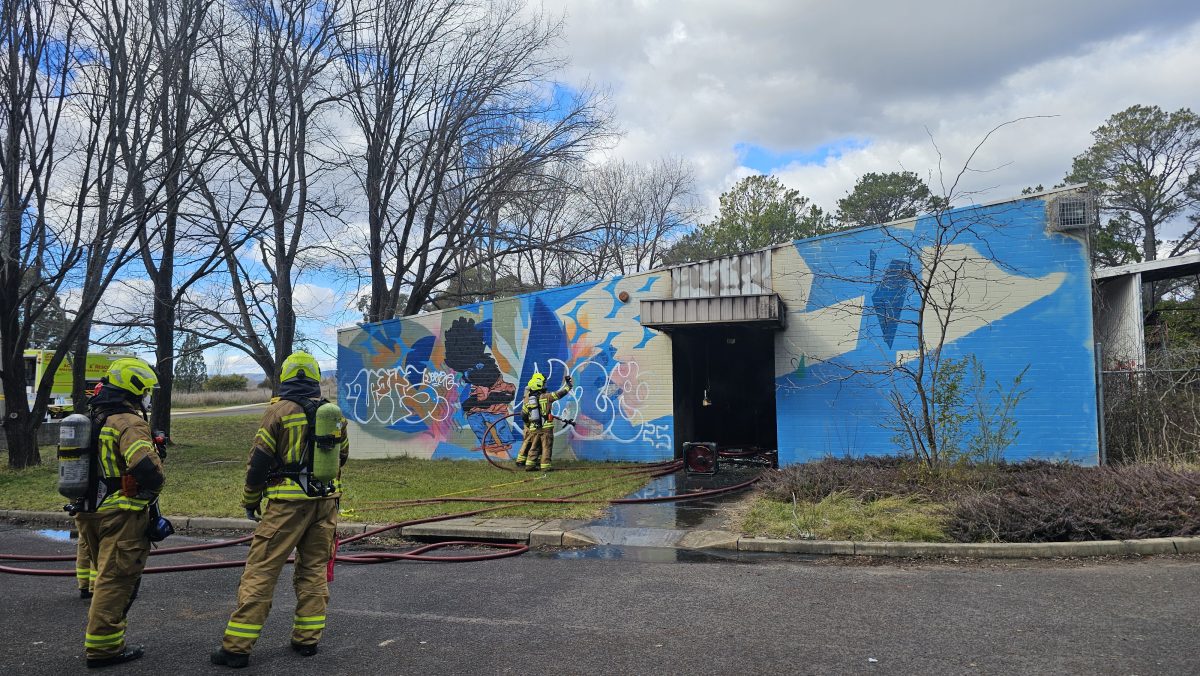 Fire fighters attend fire in Kingston.