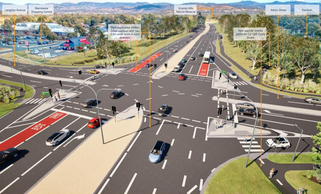 artist impression of road project