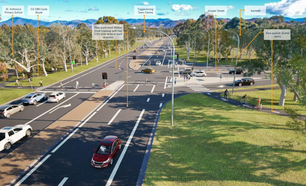 artist impression of road project