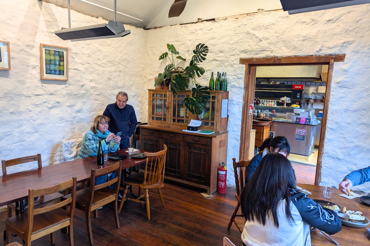 Inside of a cafe