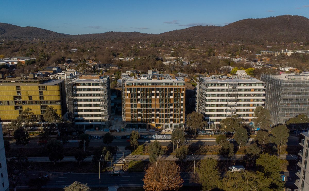 drone shot of dickson