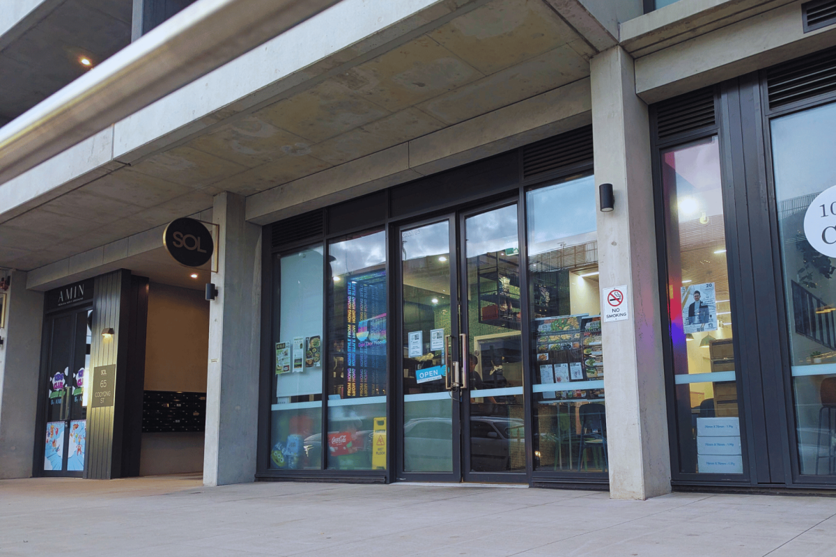 Restaurant frontage.