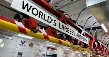 Hidden away for decades, the 'World’s Largest Pushbike' is now back on show