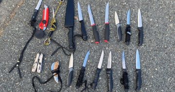 Accused Dan Murphys robber allegedly found with 16 knives in Belconnen