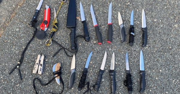 Accused Dan Murphys robber allegedly found with 16 knives in Belconnen