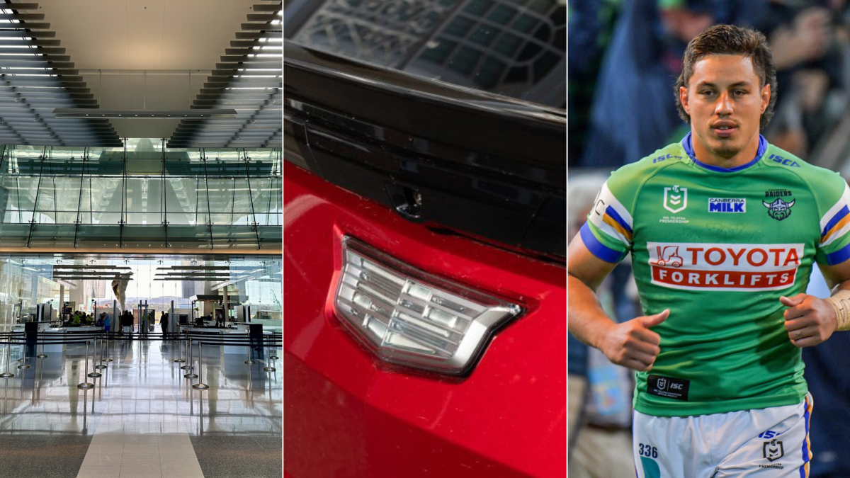 Canberra Airport, logo, Canberra Raiders player