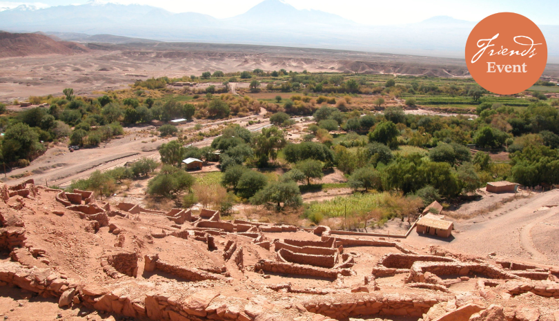 A photography of a desert with the Friends of the National Library of Australia event sticker