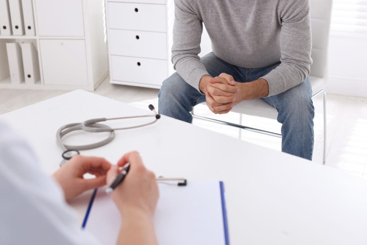 unidentified person seeing a GP