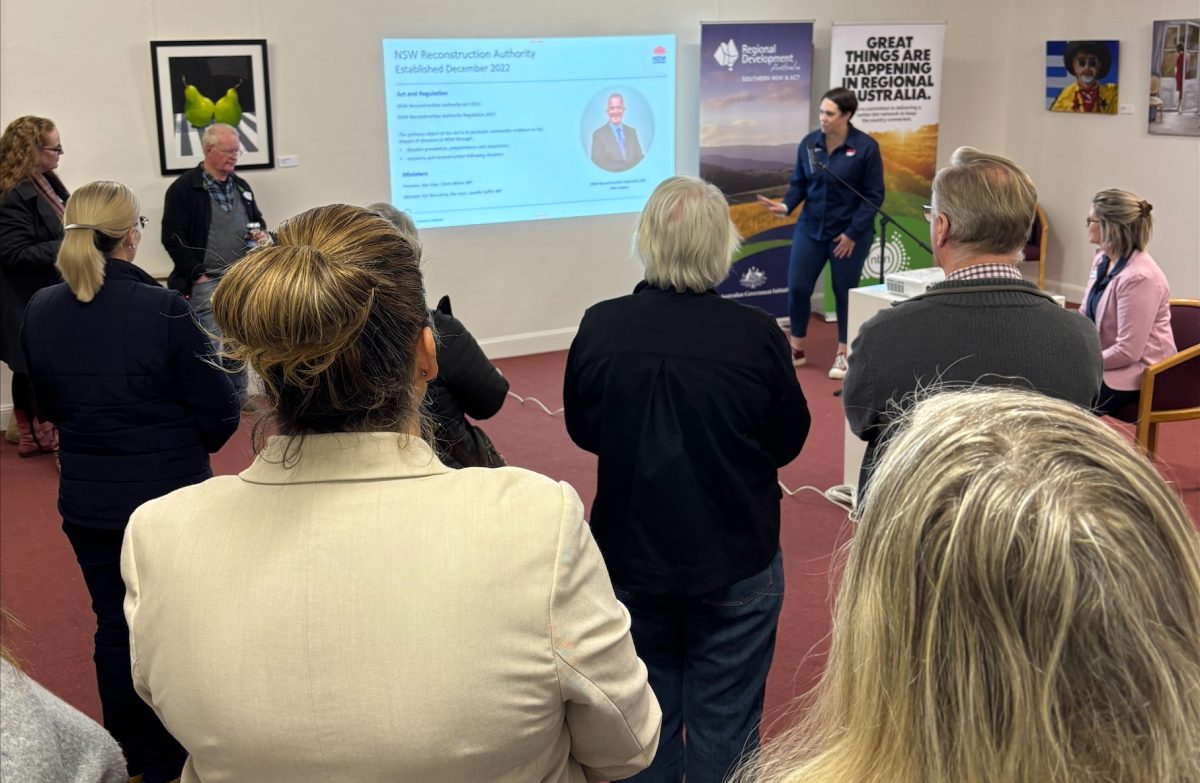 People listen to a speaker at an RDASNA event