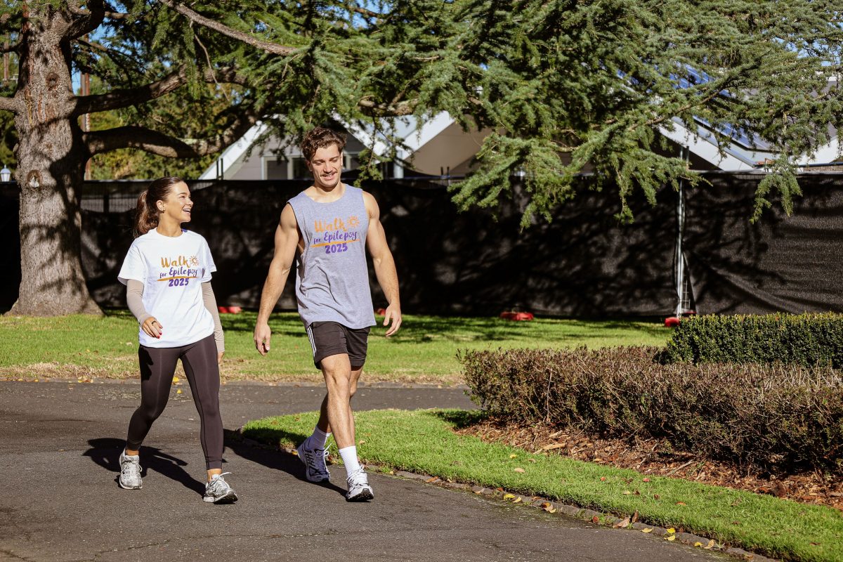 two people walking