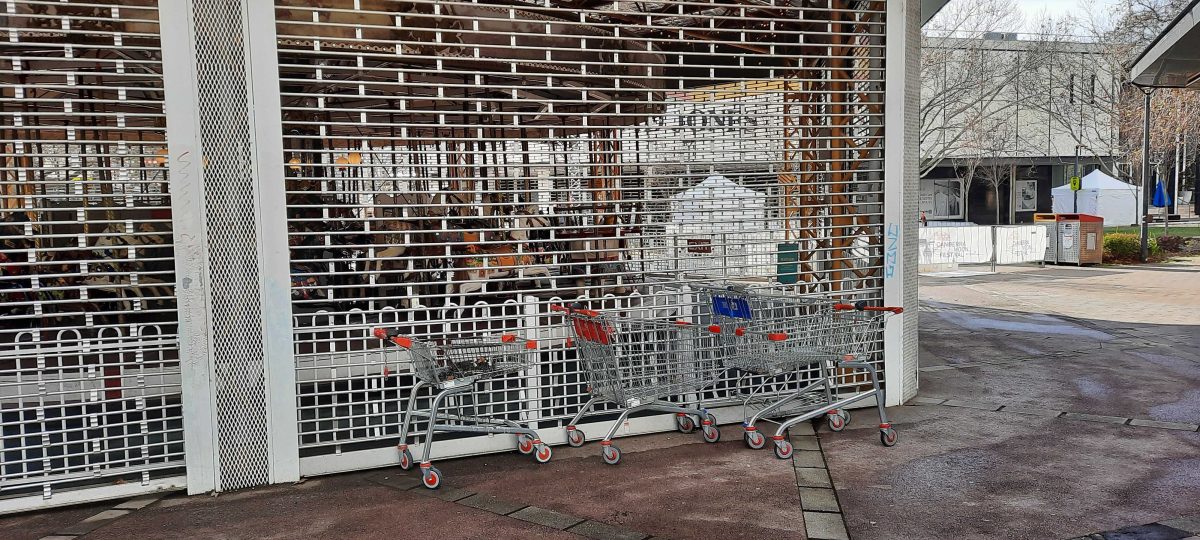 Petrie Plaza trolleys