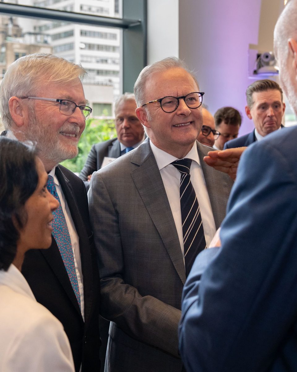Kevin Rudd and Anthony Albanese