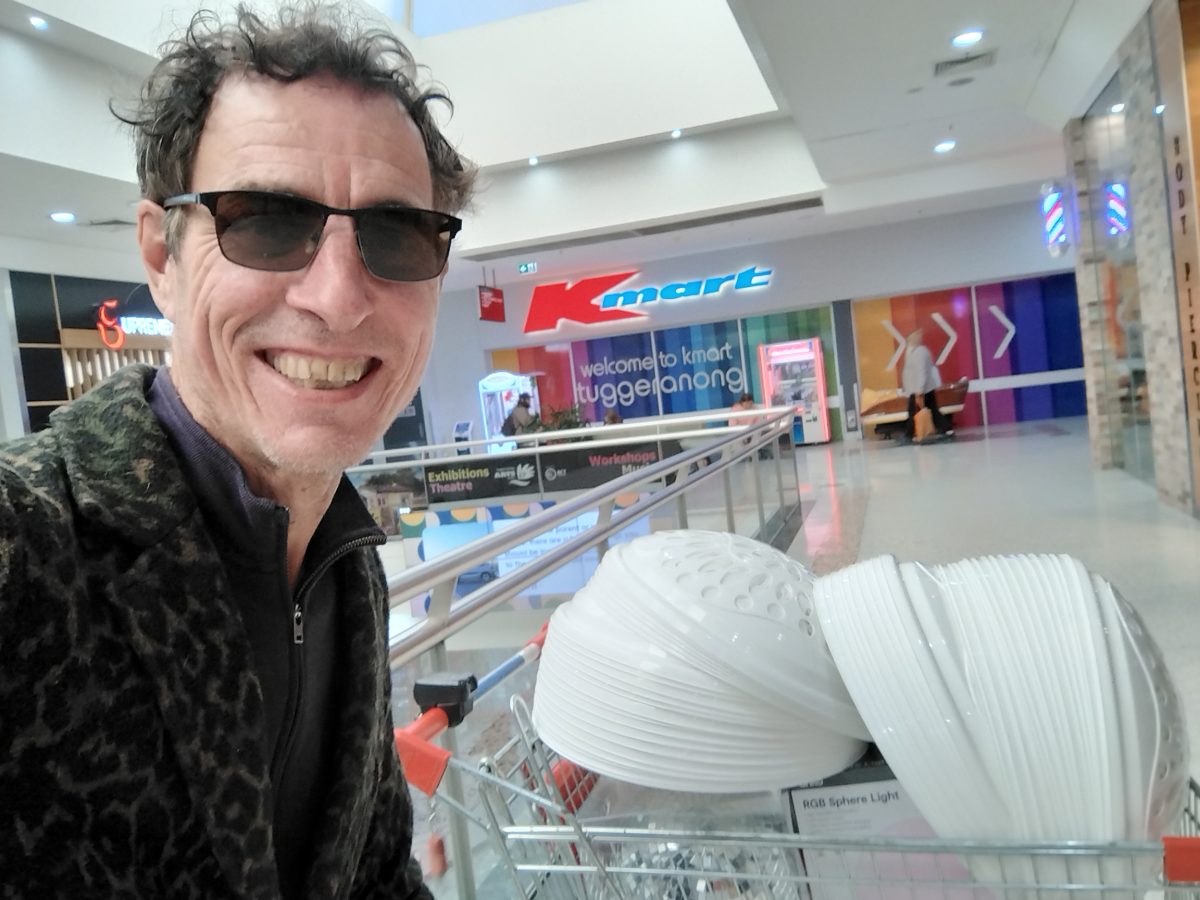 Man shopping in Kmart