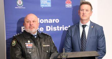 Bikies tried to kill two men in targeted Queanbeyan double stabbing, police allege