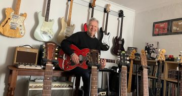 Tuning up for this year's National Vintage Guitar Expo