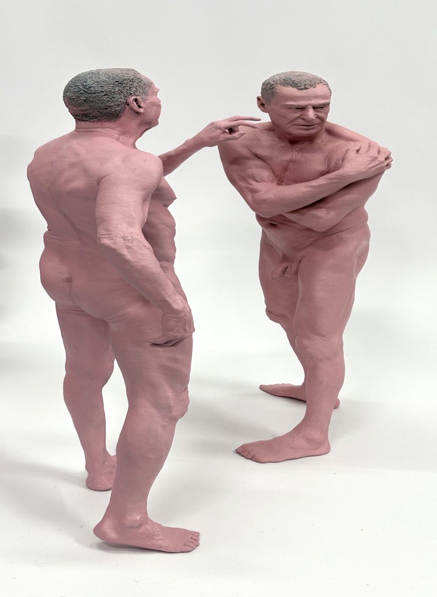 Sculpture with two naked figures
