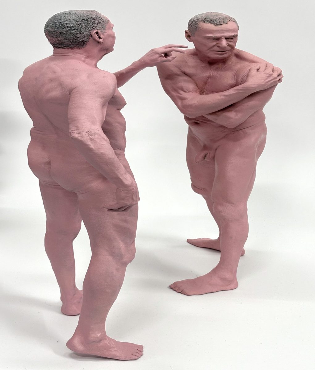 Sculpture with two naked figures