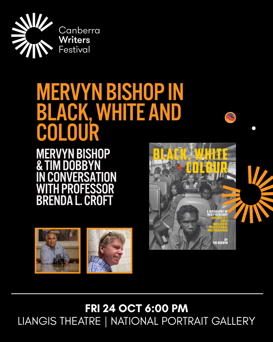 Mervyn Bishop in Black, White and Colour event poster