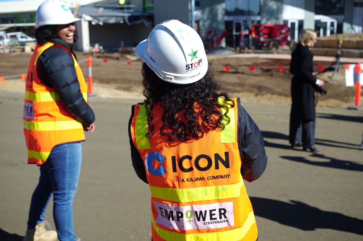 Female construction workers