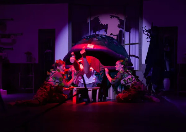 Venus flytrap prop in action in a play