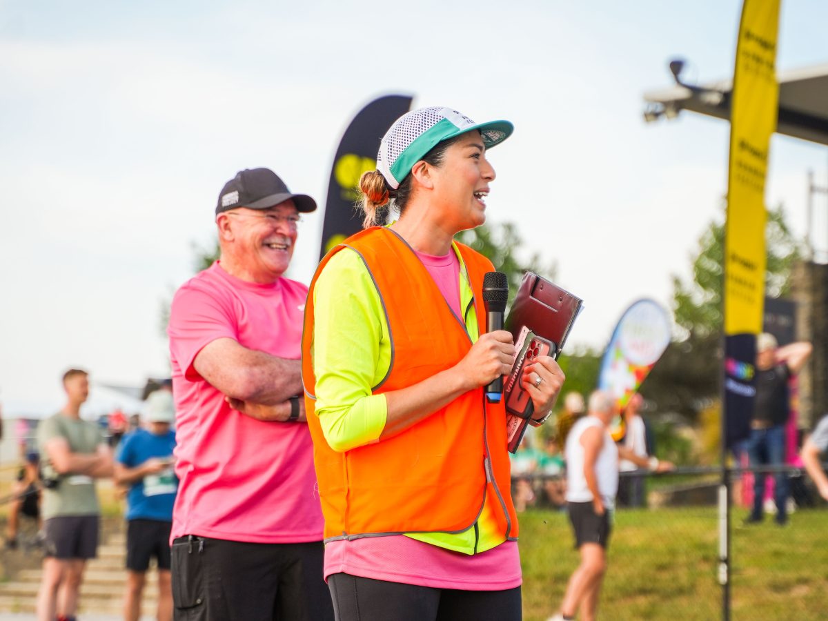 Volunteers in action at the Stromlo Running Festival