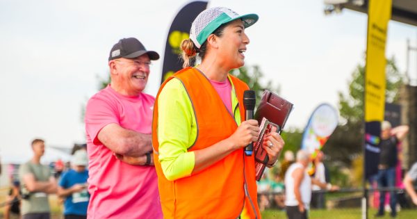 The runners aren’t the only ones having fun at Stromlo