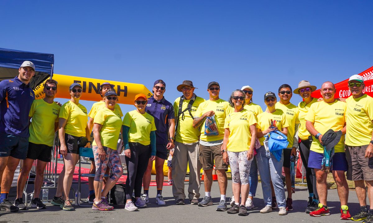 Volunteers in action at the Stromlo Running Festival