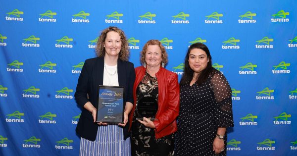 'It's a fantastic outcome for the community': Queanbeyan club aces Tennis ACT awards